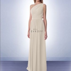 Bill Levkoff champagne bridemaids dress size 4
